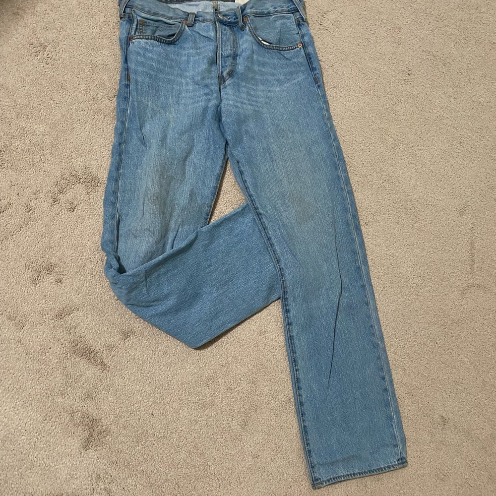 Original Penguin Light Blue Straight Jeans